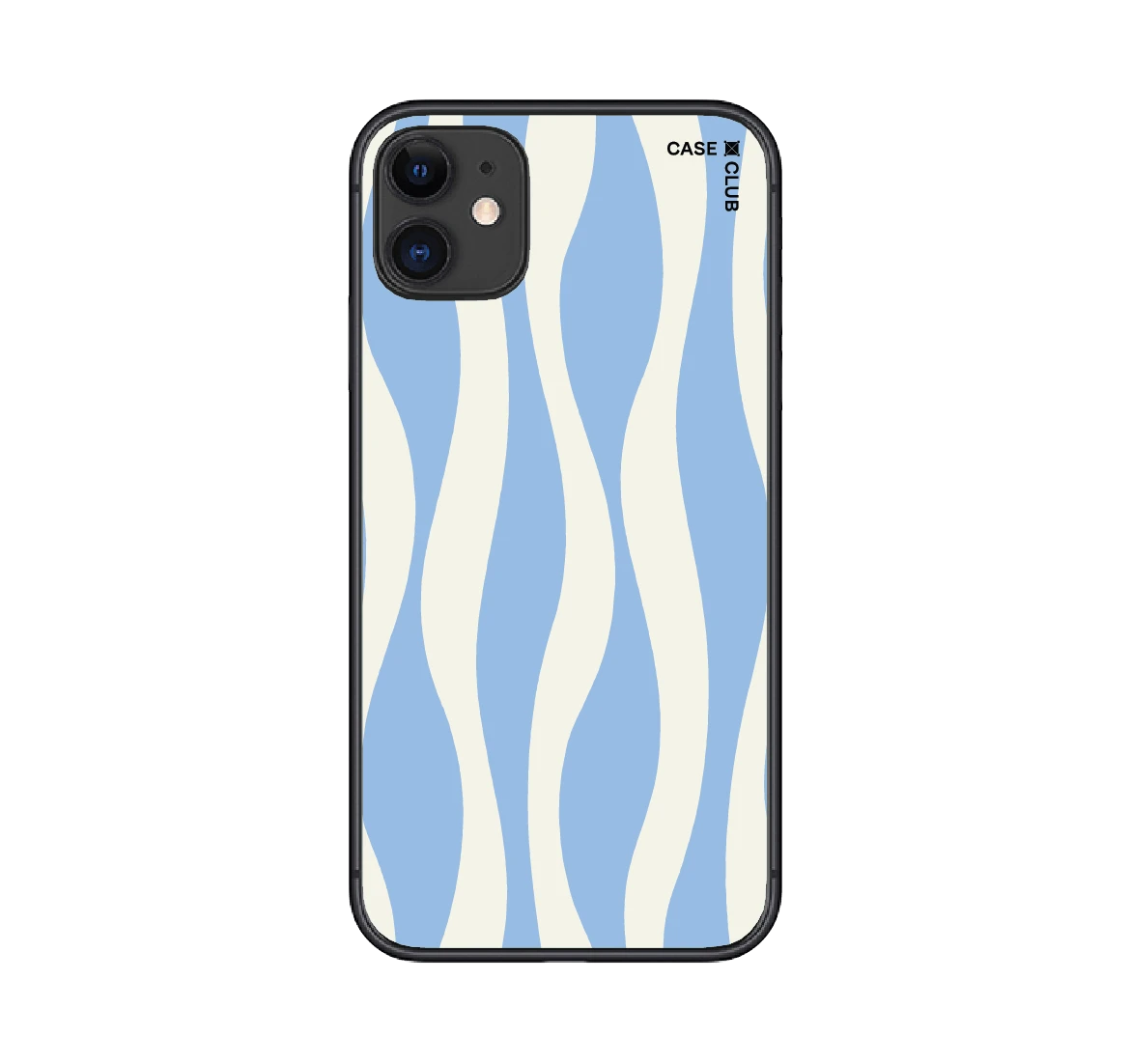 white & blue wavy pattern